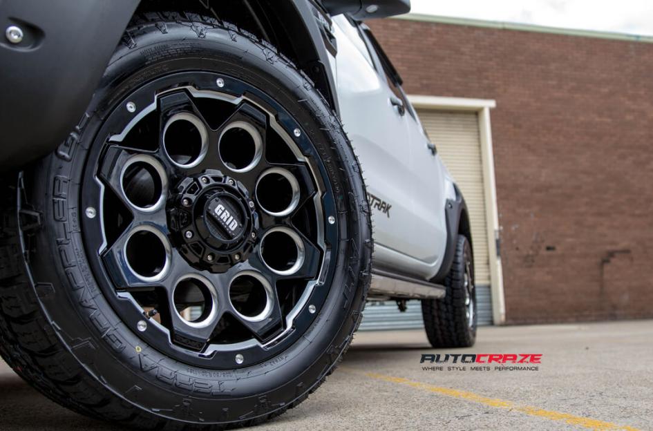 FORD RANGER GD08 MATTE BLACK MILLED ACCENTS