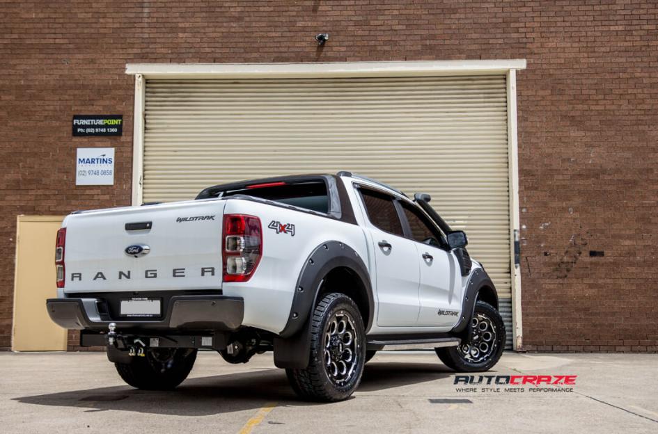 FORD RANGER GD08 MATTE BLACK MILLED ACCENTS