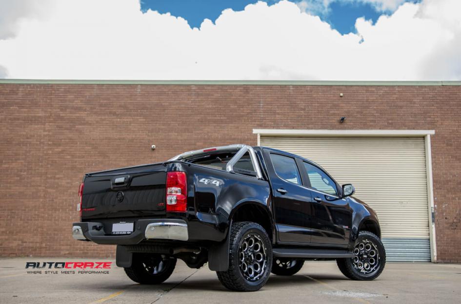 HOLDEN COLORADO GD08 MATTE BLACK MILLED ACCENTS