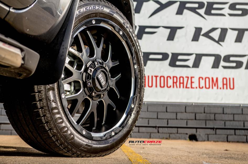 FORD EVEREST GD02 MATTE BLACK MILLED ACCENTS