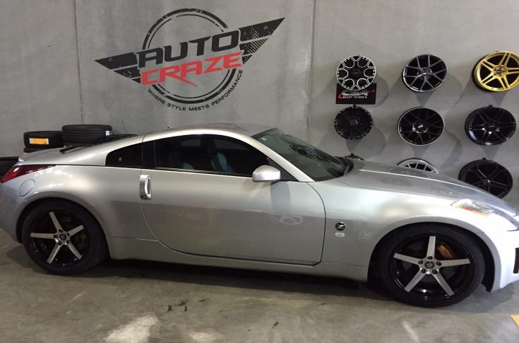 NISSAN 350Z RACER BLACK MACHINED FACE