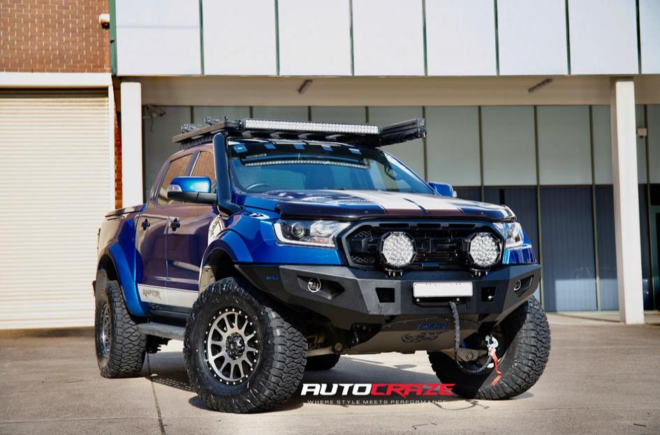 FORD RANGER RAPTOR CALIBRE SATIN BLACK MACHINED FACE