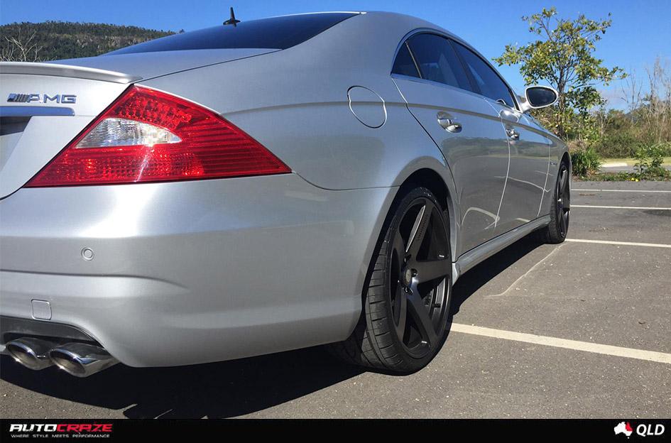 MERCEDES CLA CLASS FRC BLACK MACHINED WITH DARK TINT