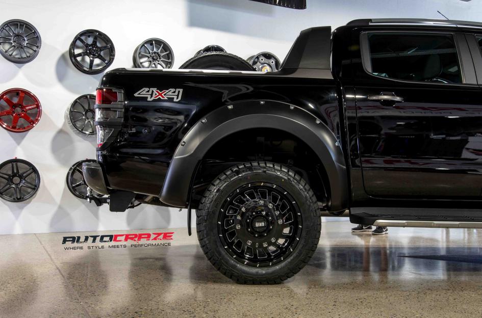 FORD RANGER GD03 GLOSS BLACK MILLED ACCENTS