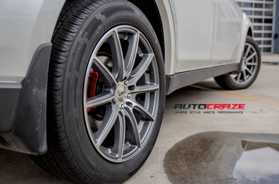SUBARU OUTBACK CHICANE GUN METAL MACHINED FACE