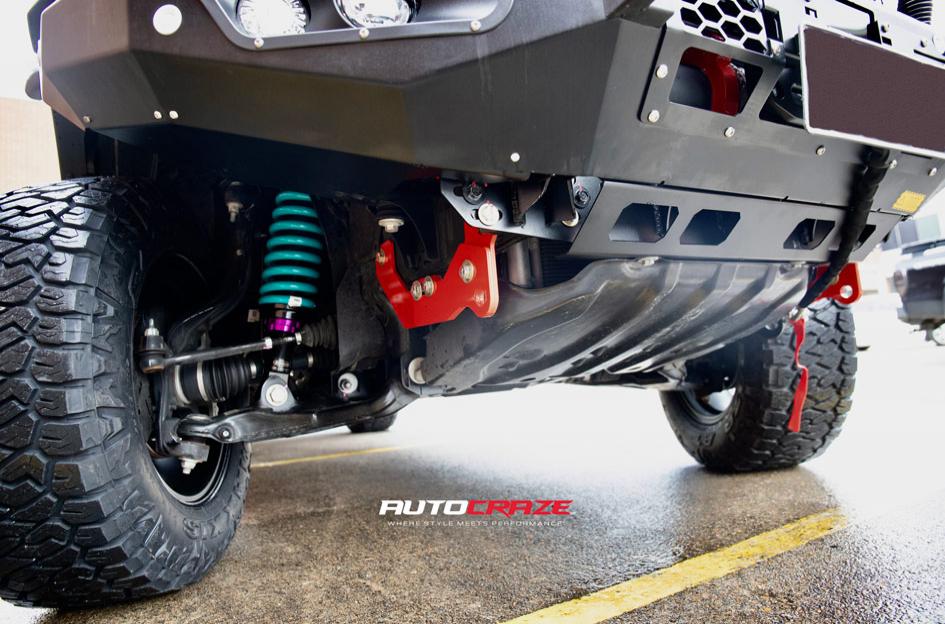 FORD RANGER AVALANCHE MATTE BLACK FRONT MILLED