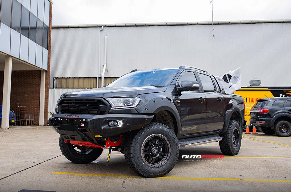 FORD RANGER ANZA MATTE ANTHRACITE WITH BLACK RING