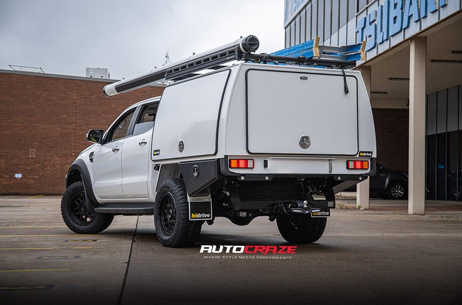 FORD RANGER KM544 MESA SATIN BLACK GLOSS BLACK LIP