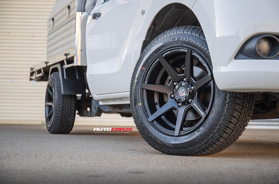 MAZDA BT 50 AVALANCHE MATTE BLACK FRONT MILLED