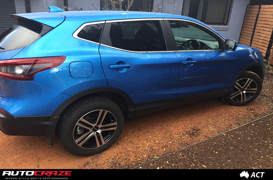 NISSAN QASHQAI LIBERATOR GLOSS BLACK MACHINED FACE
