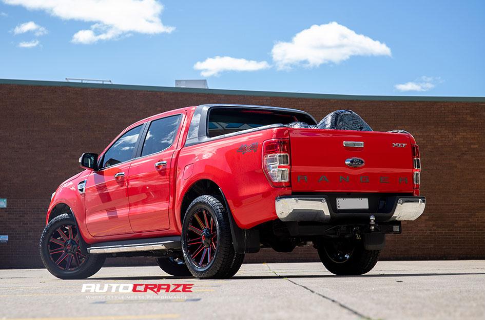 FORD RANGER CONTRA MATTE BLACK MILLED
