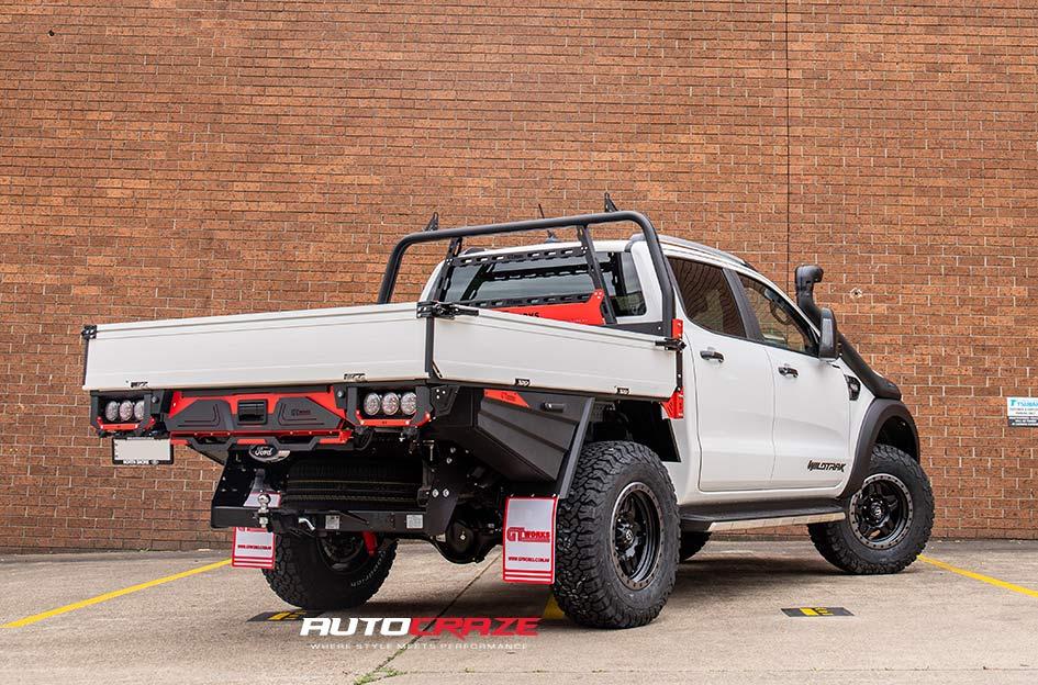 FORD RANGER ANZA MATTE BLACK WITH ANTHRACITE RING