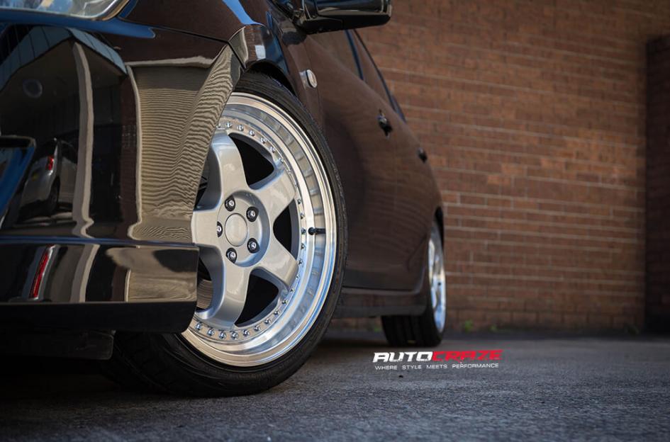 TOYOTA CALDINA RS1 SILVER MACHINED LIP