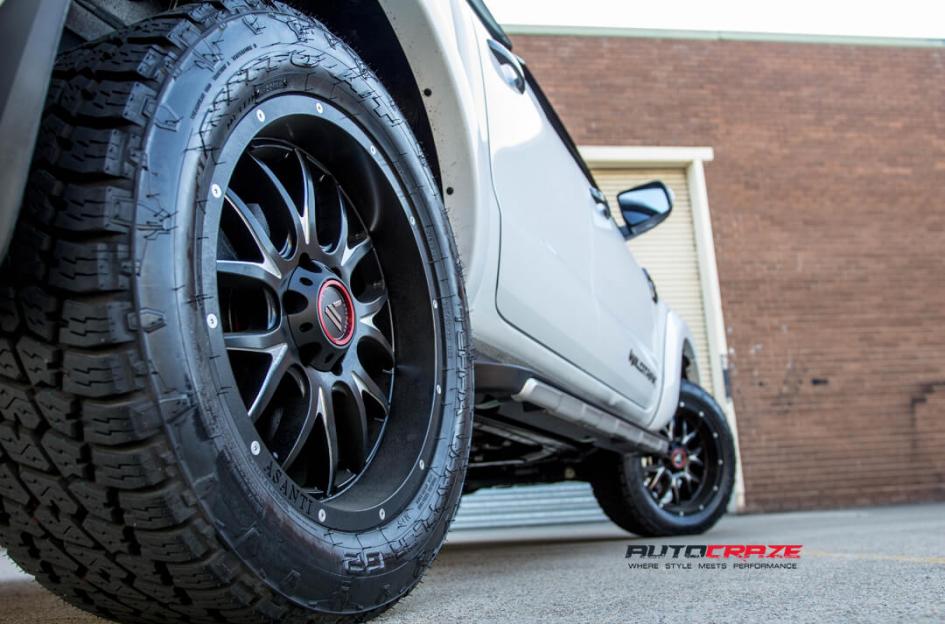 FORD RANGER AB807 SATIN BLACK MILLED