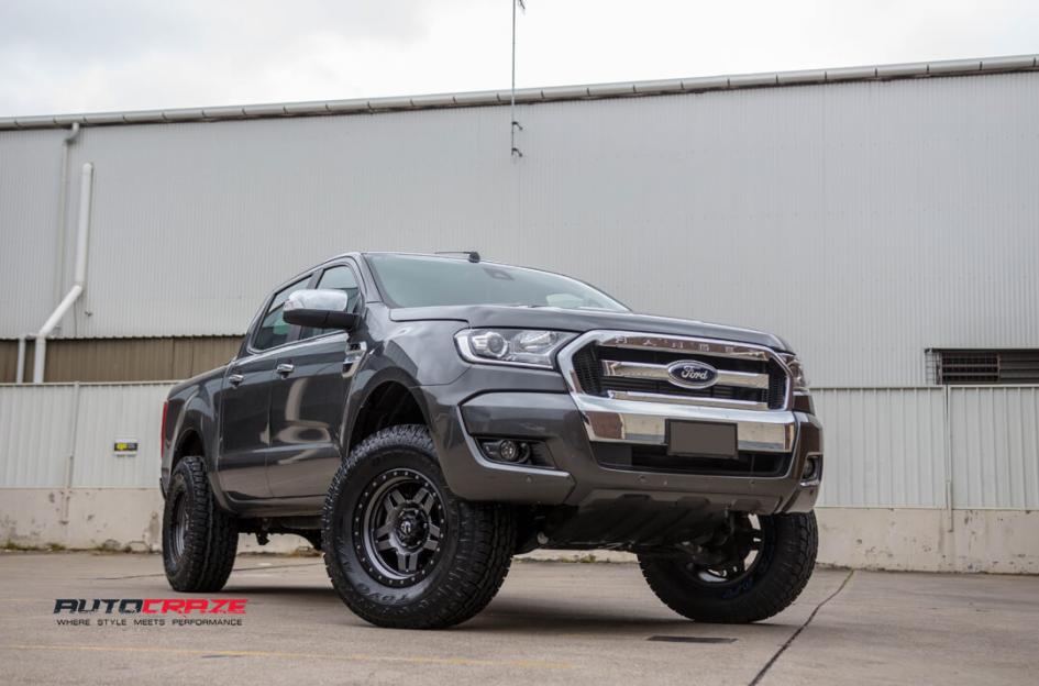 FORD RANGER ANZA MATTE ANTHRACITE WITH BLACK RING