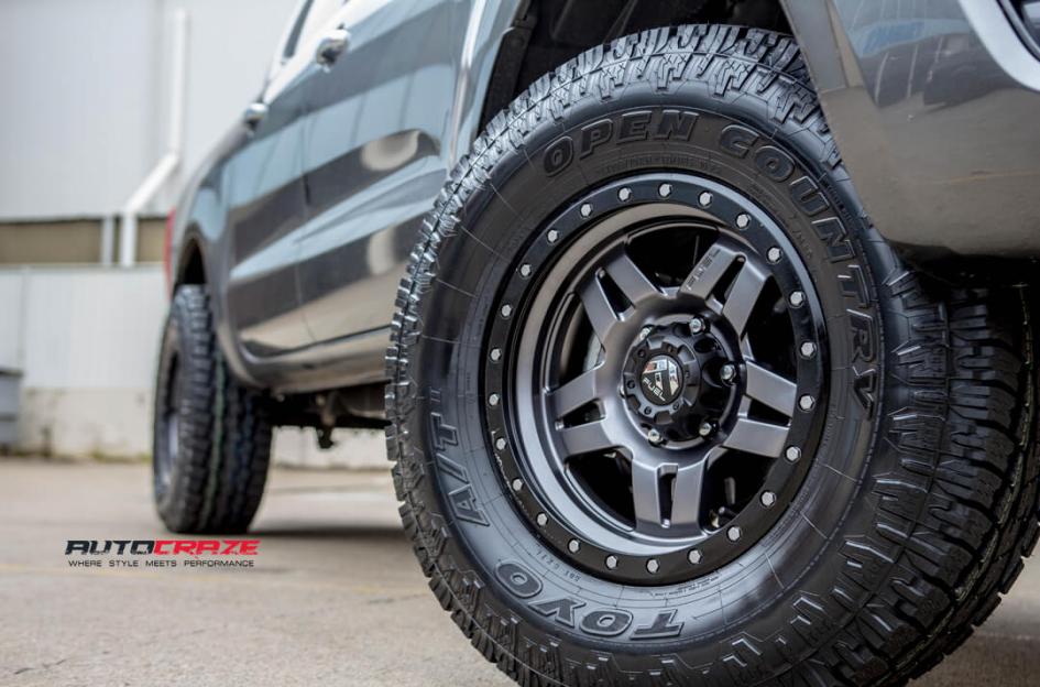 FORD RANGER ANZA MATTE ANTHRACITE WITH BLACK RING