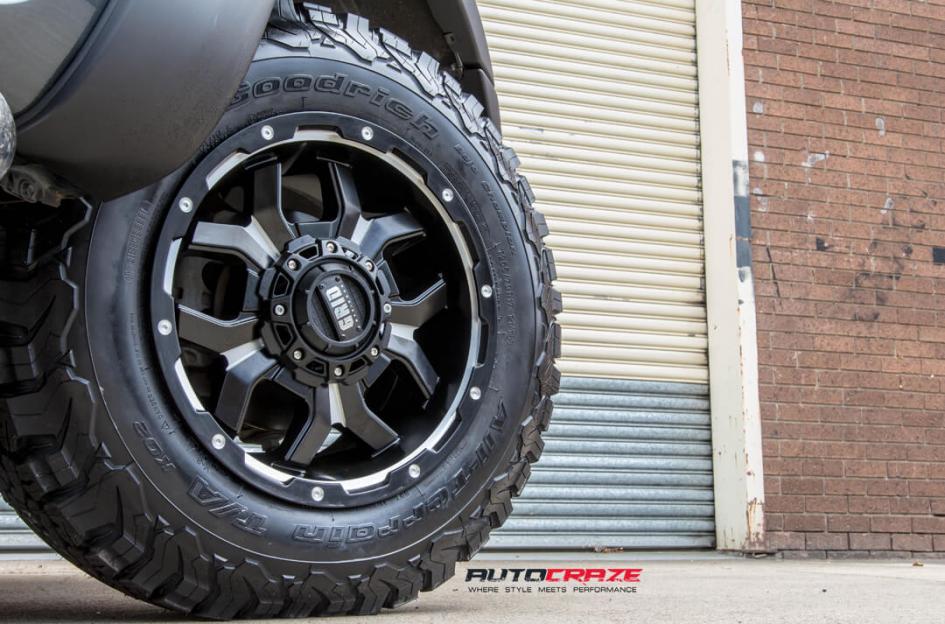 FORD RANGER GD07 MATTE BLACK MILLED