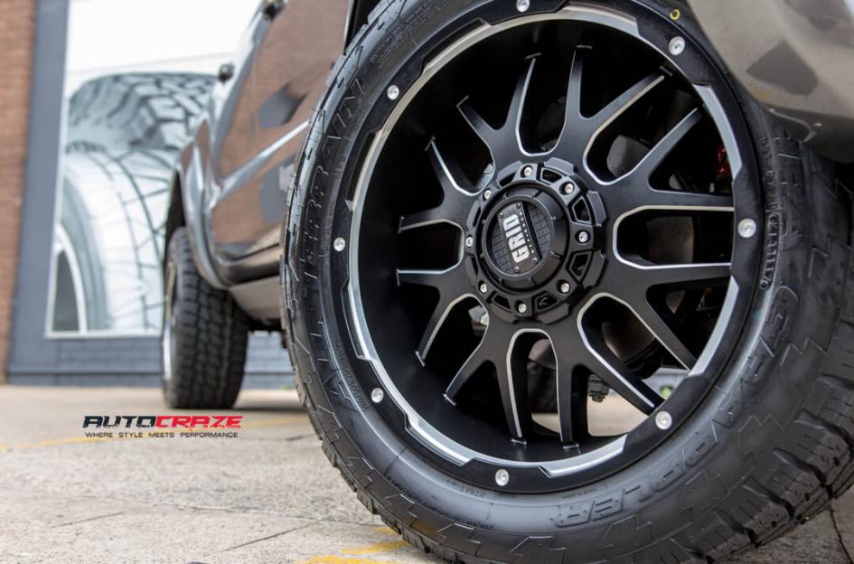 FORD RANGER GD02 MATTE BLACK MILLED ACCENTS