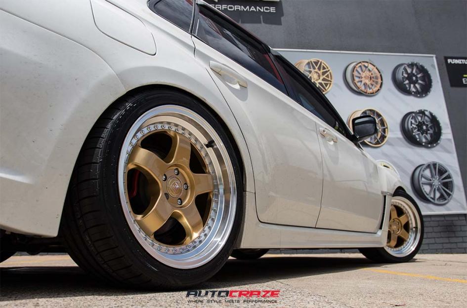 SUBARU WRX RS1 GOLD MACHINED LIP