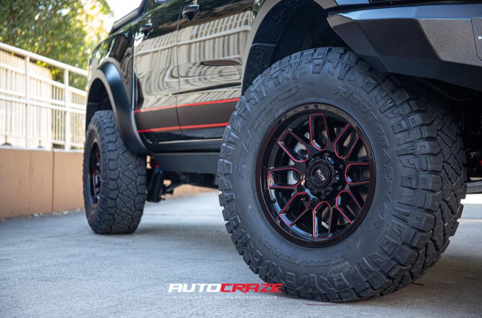 FORD RANGER RAPTOR CHAOS GLOSS BLACK RED MILLED
