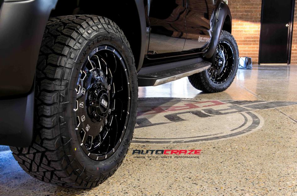 FORD RANGER GD03 GLOSS BLACK MILLED ACCENTS
