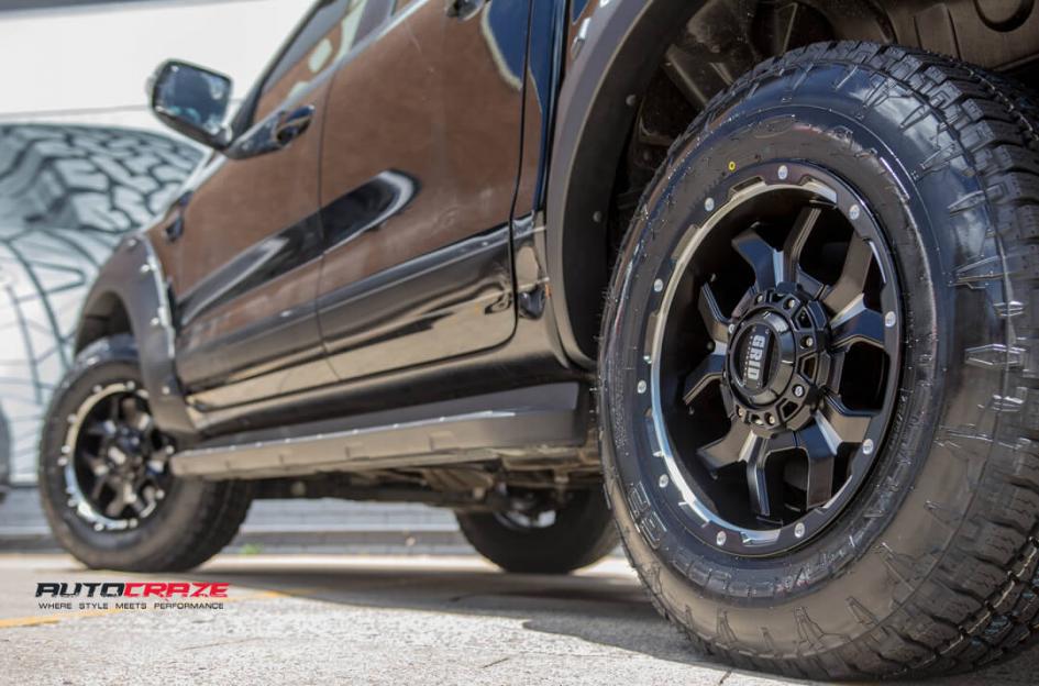 FORD RANGER GD07 MATTE BLACK MILLED