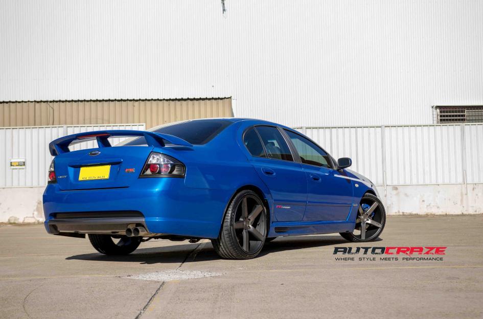 FORD FALCON MILAN GLOSS BLACK MACHINED FACE