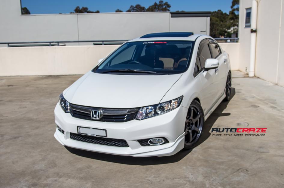 HONDA CIVIC 5 STUD RG TEK GUN METAL