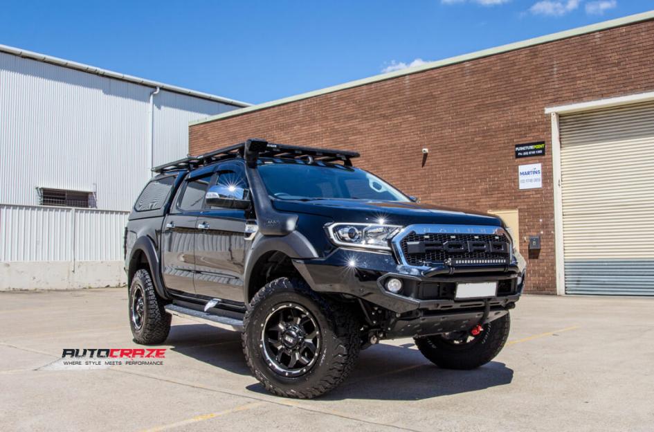 FORD RANGER GD07 MATTE BLACK MILLED