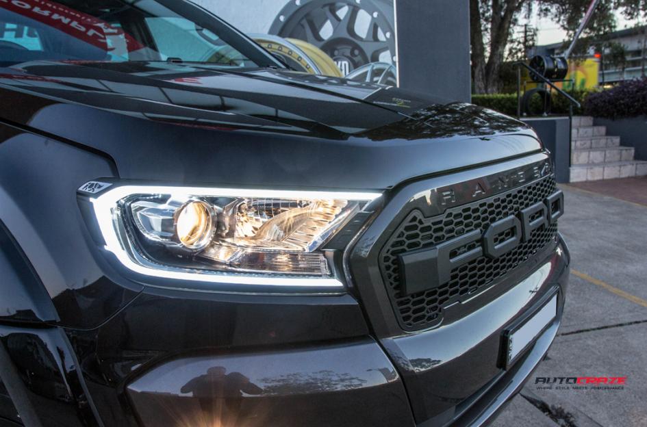 FORD RANGER GD03 GLOSS BLACK MILLED ACCENTS