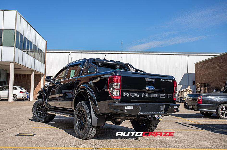 FORD RANGER MISSION MATTE BLACK MACHINED TINTED SPOKES