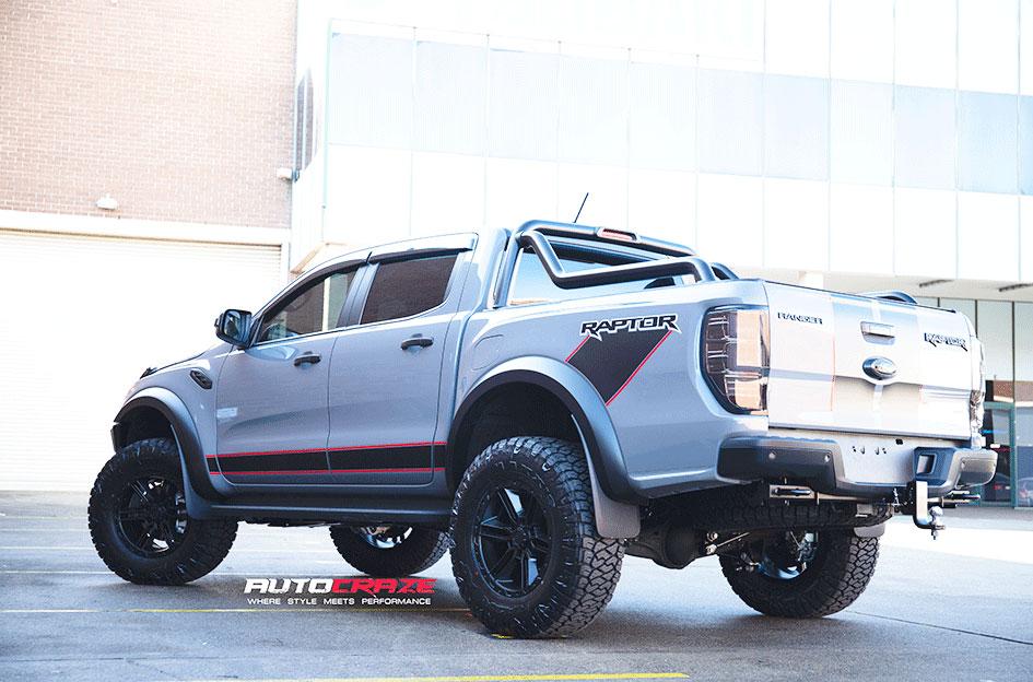 FORD RANGER RAPTOR RAILCAR 6 SATIN BLACK