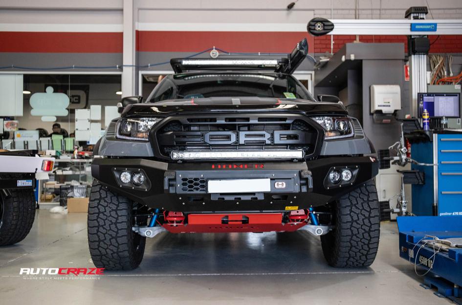 FORD RANGER RAPTOR LUXE GLOSS BLACK MACHINED GRAY TINT