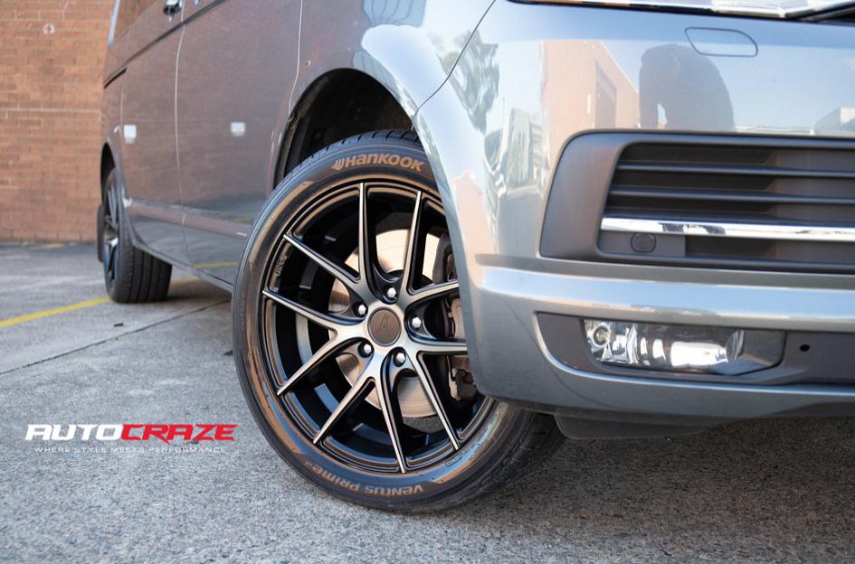 VOLKSWAGEN TRANSPORTER TARGA BLACK MACHINED FACE