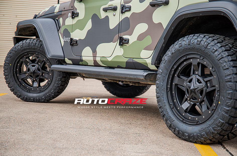 JEEP WRANGLER ROCKSTAR XD 3 MATTE BLACK