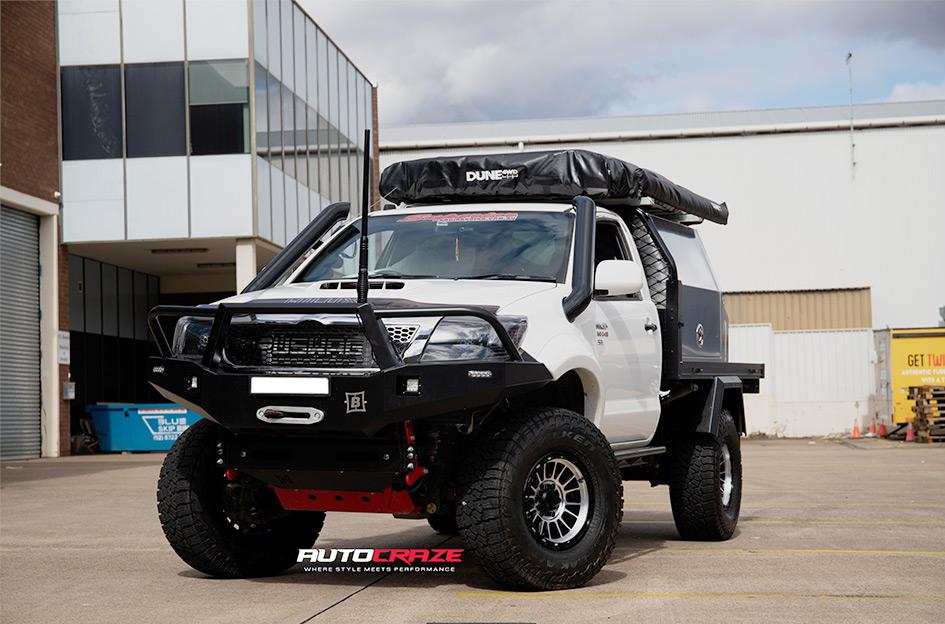 TOYOTA HILUX N70 4WD IMPACT KM542 SATIN BLACK MACHINED FACE