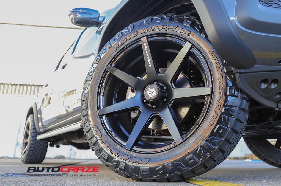 MERCEDES X CLASS AVALANCHE MATTE BLACK FRONT MILLED