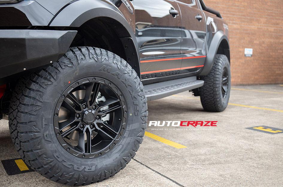 FORD RANGER RAPTOR RAILCAR 6 SATIN BLACK
