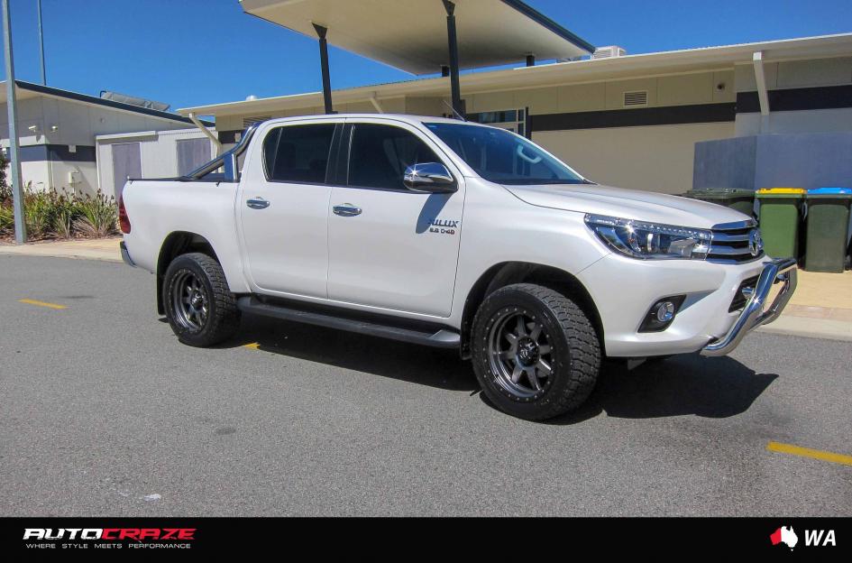 TOYOTA HILUX N80 4WD TROPHY MATTE ANTHRACITE WITH BLACK RING 4