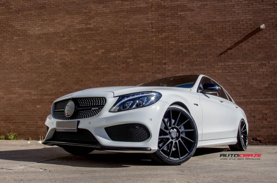MERCEDES-C-CLASS-SURGE-MATTE-BLACK-TINTED-FACE