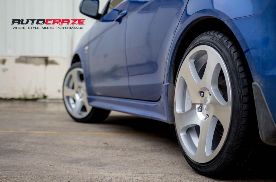 MITSUBISHI LANCER TMB SILVER MACHINED FACE