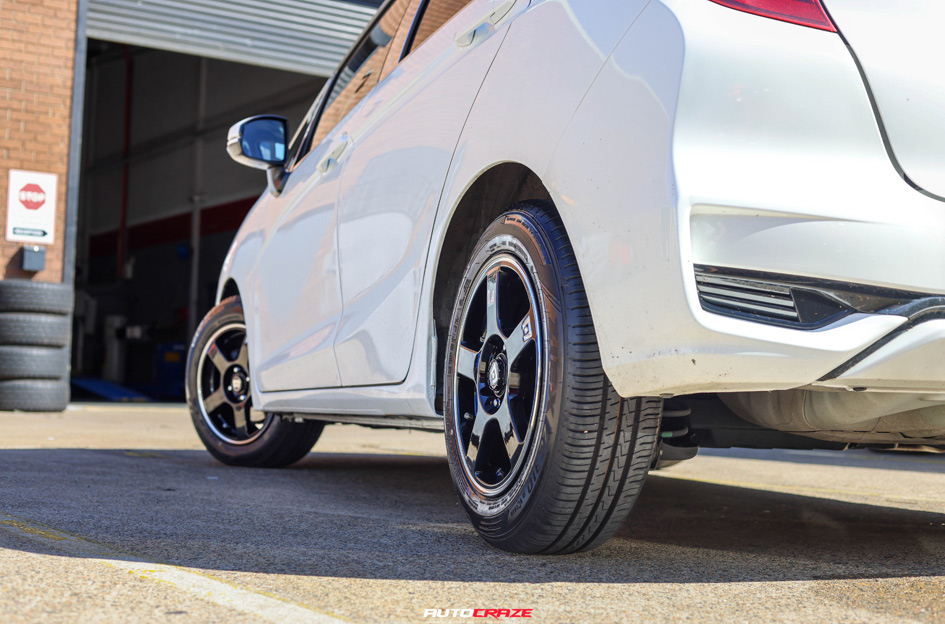 HONDA JAZZ MOTEGI MR116 GLOSS BLACK MACHINED STRIPE