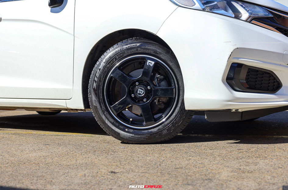 HONDA JAZZ MOTEGI MR116 GLOSS BLACK MACHINED STRIPE
