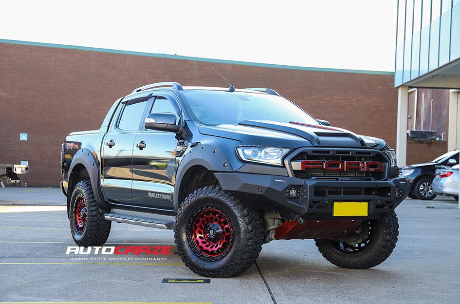 FORD-RANGER-ZOMBIE-GLOSS-BLACK-MACHINED-RED