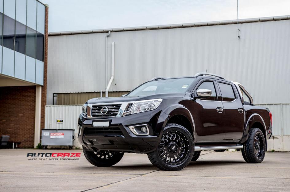 NISSAN NAVARA GD03 GLOSS BLACK MILLED ACCENTS