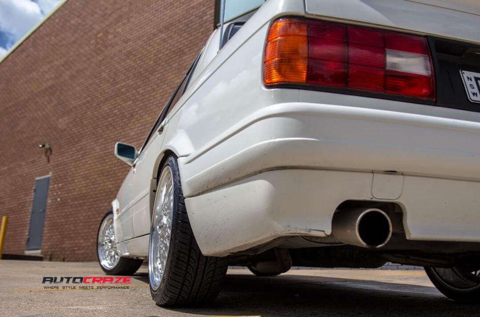 BMW E30 4 STUD BSX SILVER MACHINE