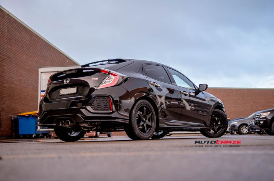 HONDA CIVIC 5 STUD KATANA SATIN BLACK