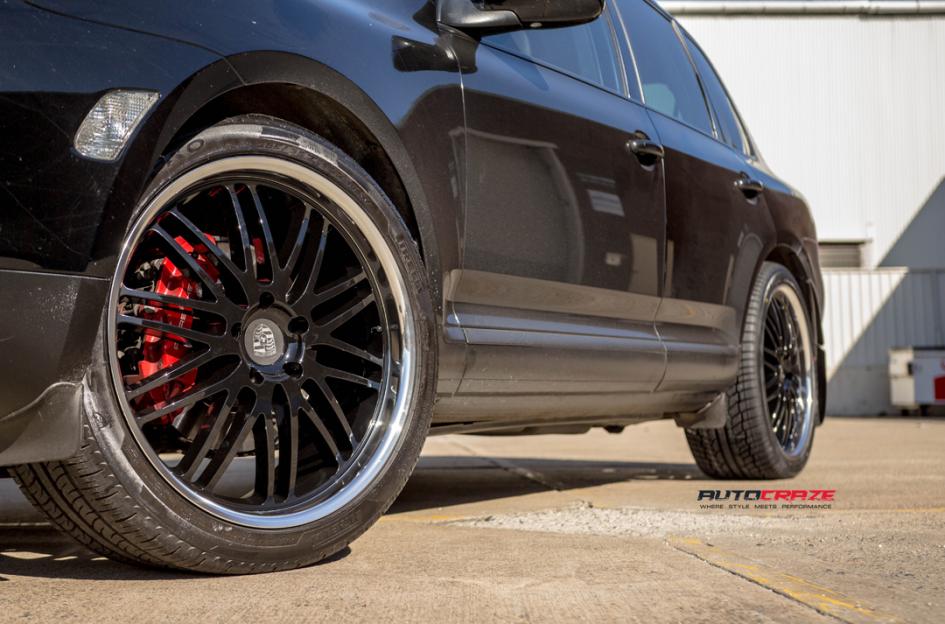 PORSCHE CAYENNE GEMBALLA LEMANS GLOSS BLACK POLISH LIP