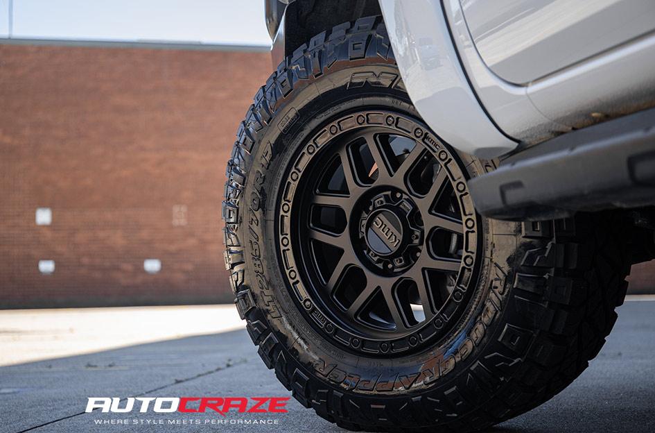 FORD RANGER KM544 MESA SATIN BLACK GLOSS BLACK LIP