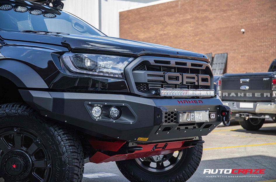 FORD RANGER RAPTOR KMC GAUNTLET XD852 SATIN BLACK